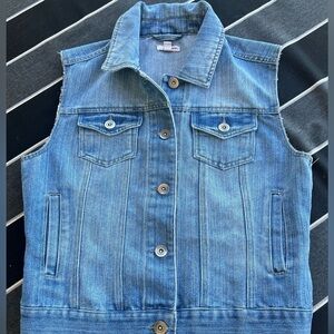BONGO denim sleeveless vest